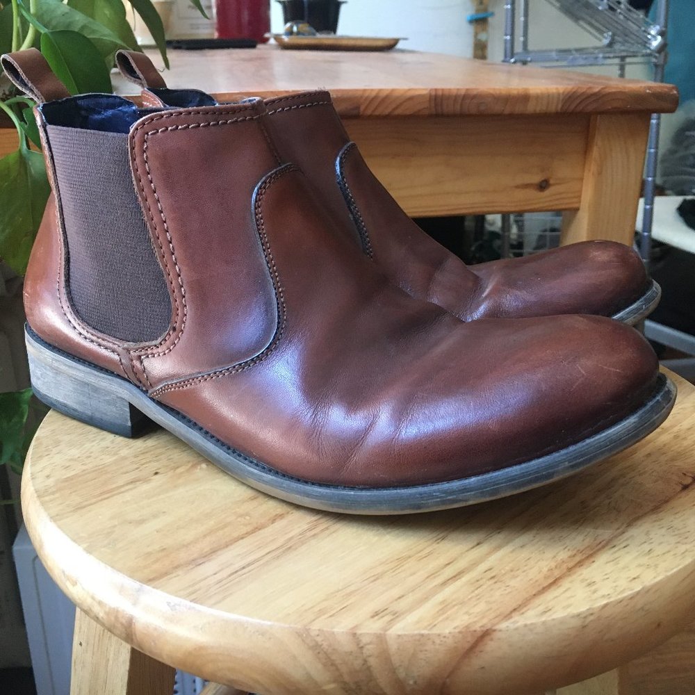 Steve Madden Banford Men's Leather Chelsea Boots